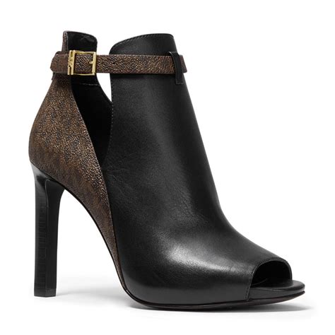 michael kors booties open toe|michael kors lawson open toe.